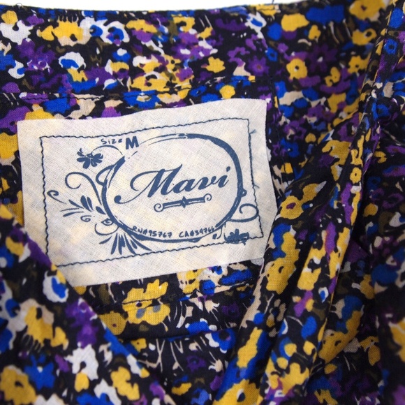 NWT Mavi Floral Tiered Baby Doll Dress M - Picture 4 of 7